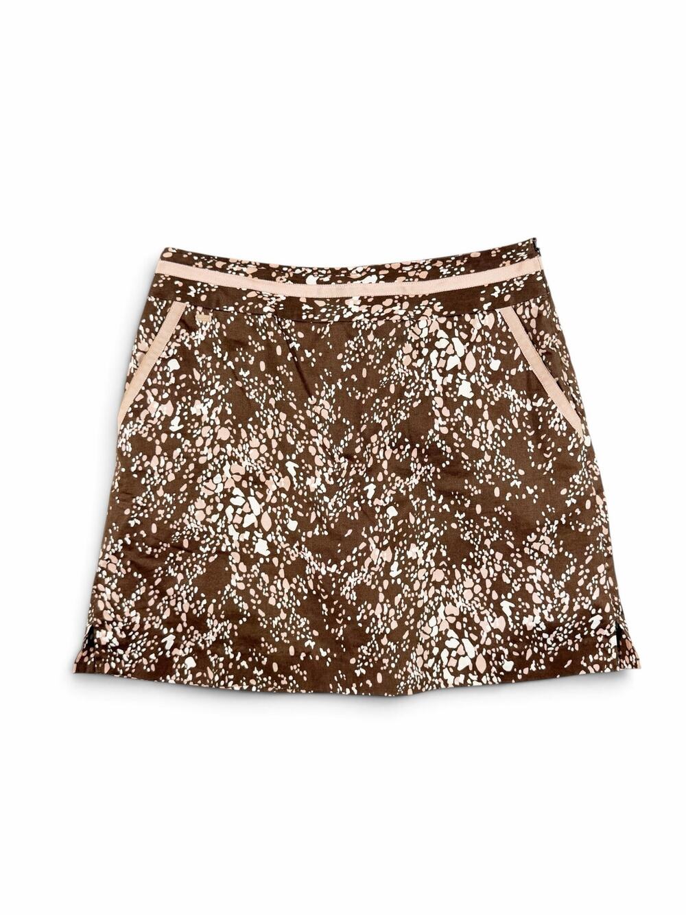 Lizgolf Women’s Printed Golf Skort Brown Pink Size 4